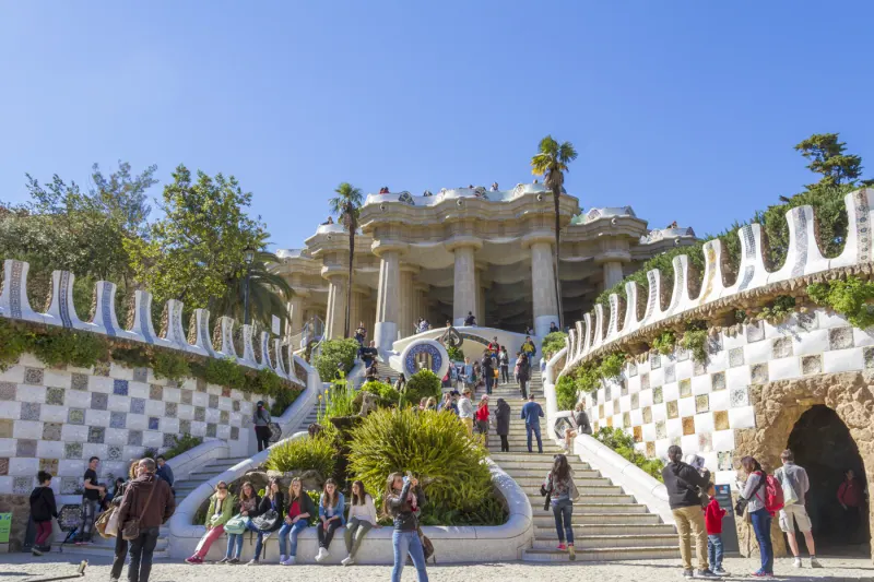 l'entrée du parc guell