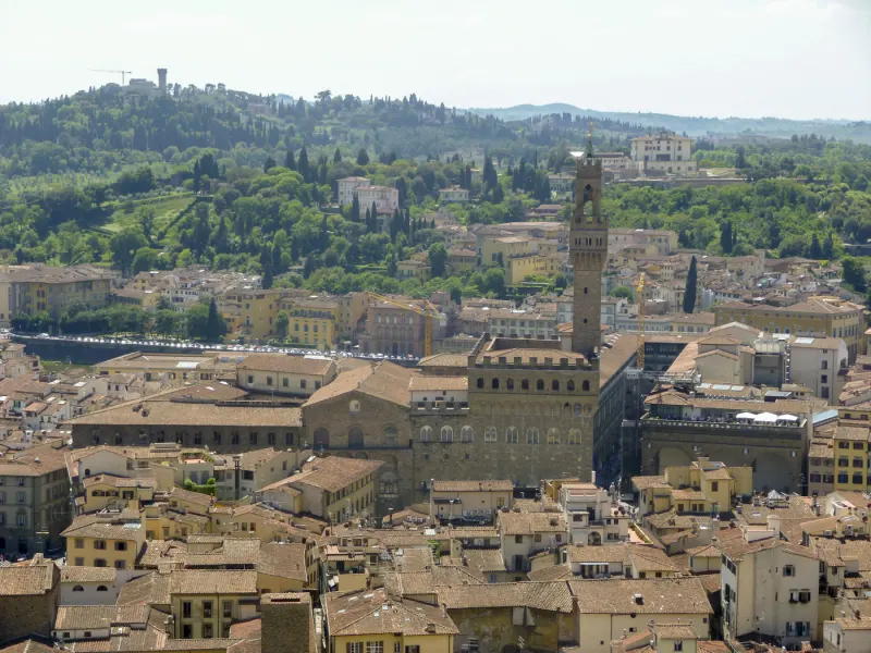 Palazzo Vecchio - vue depuis la coupole du Duomo