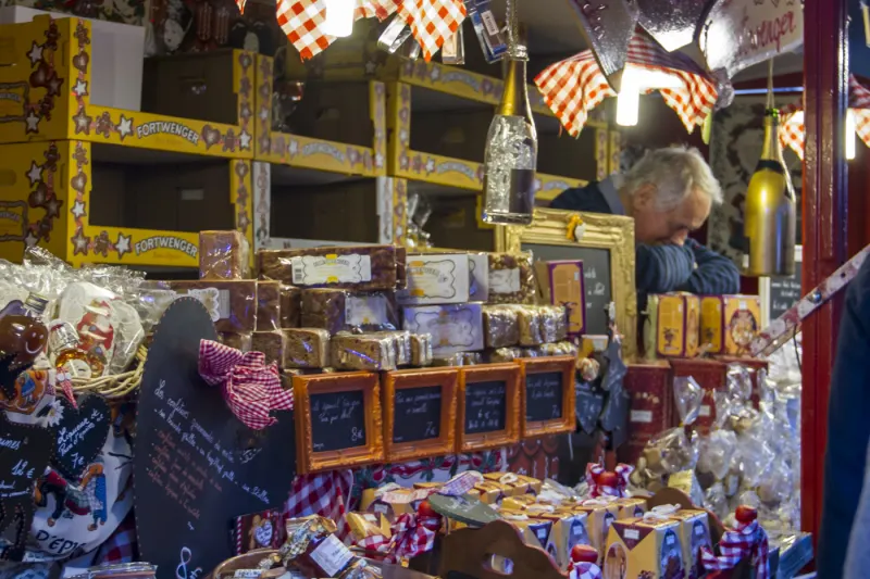 Stand au marché de Noël