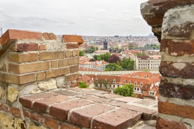 Prague depuis les remparts du château
