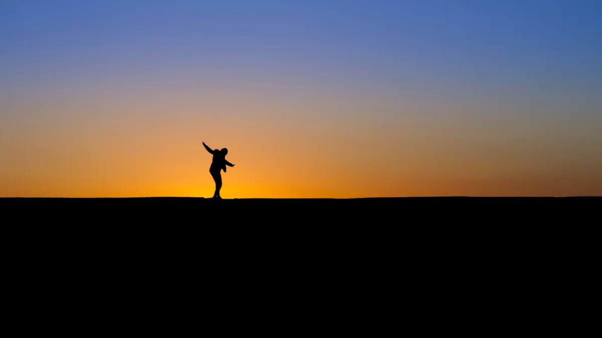 Ombres au lever du jour