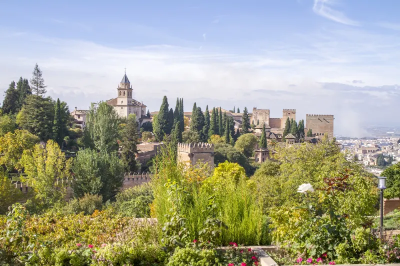 Vue depuis les jardins du Generalife