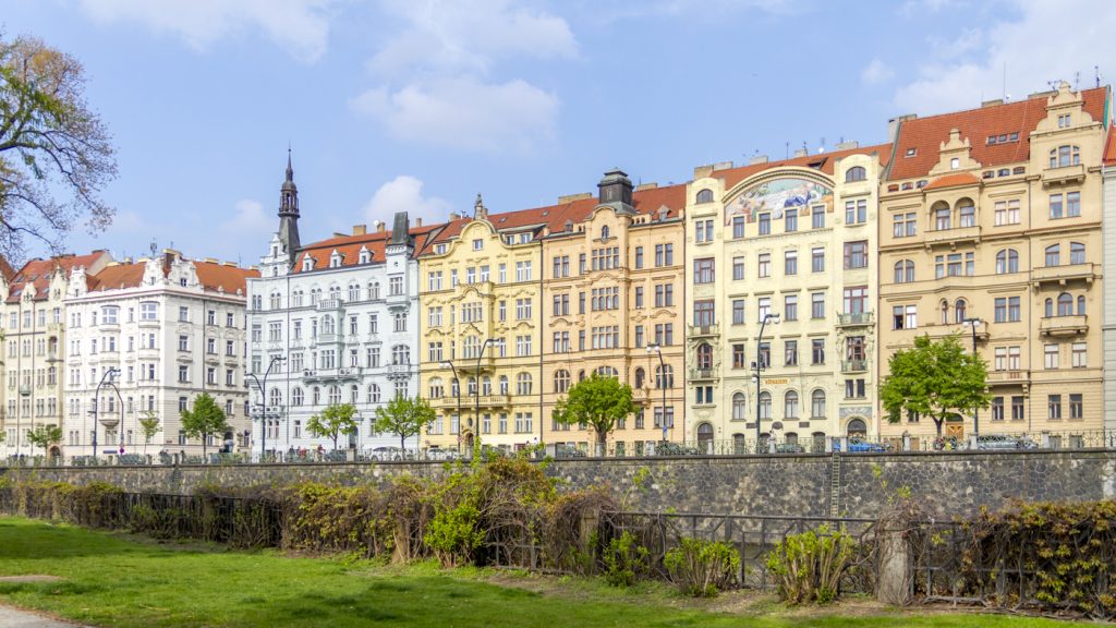 Maisons colorées à Nové Město